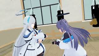 Blue Archive MMD - Notepad Wife vs 100kg Calculator