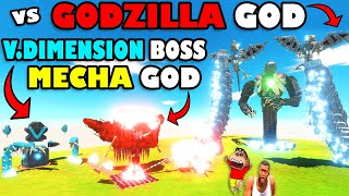 LAST DAY OF MECHA GOD vs GODZILLA GOD and V.DIMENSION BOSS SHINCHAN and CHOP in ANIMAL REVOLT BATTLE