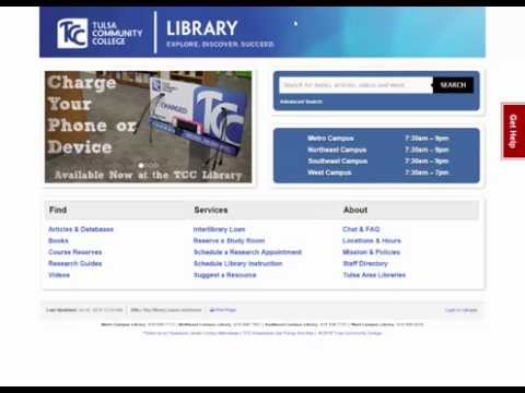 Introduction to Discovery Search at Tulsa Community College