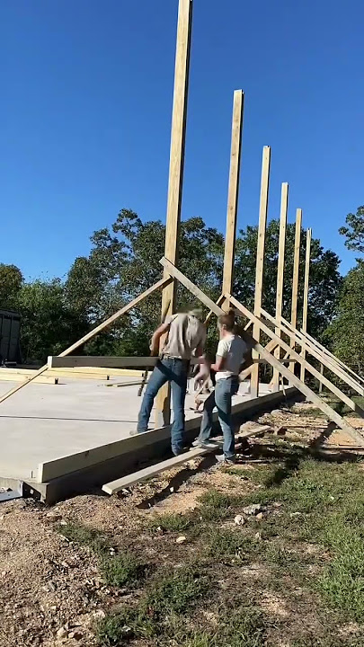 Let's DIY a Pole Barn/ Shop #buildingmaterial #fyp #diy #diybarn #polebarn #polebuilding