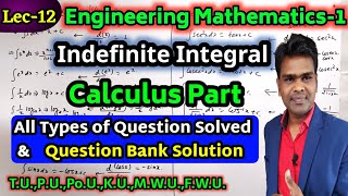 Lec-12 Indefinite Integral | Question Bank Solution | Integration in Nepali by Harishwar Pandit