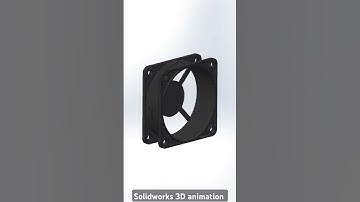 076 Cooling fan #3dmodel and #animation in #solidworks