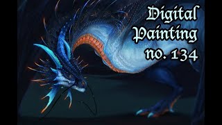 Aquatic wyvern / dragon // Digital painting no.134