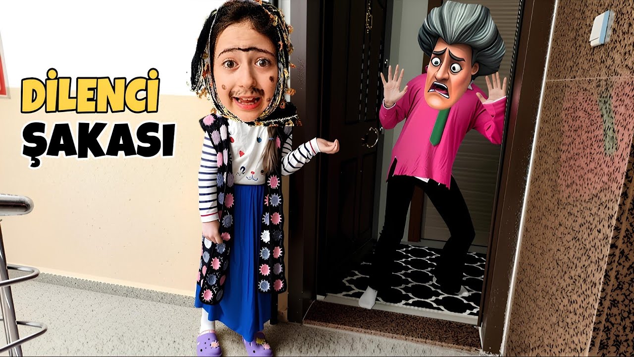 ESMA DELİ ÖĞRETMENE DİLENCİ ŞAKASI YAPTI ! SCARY TEACHER KORKUDAN BAYILDI