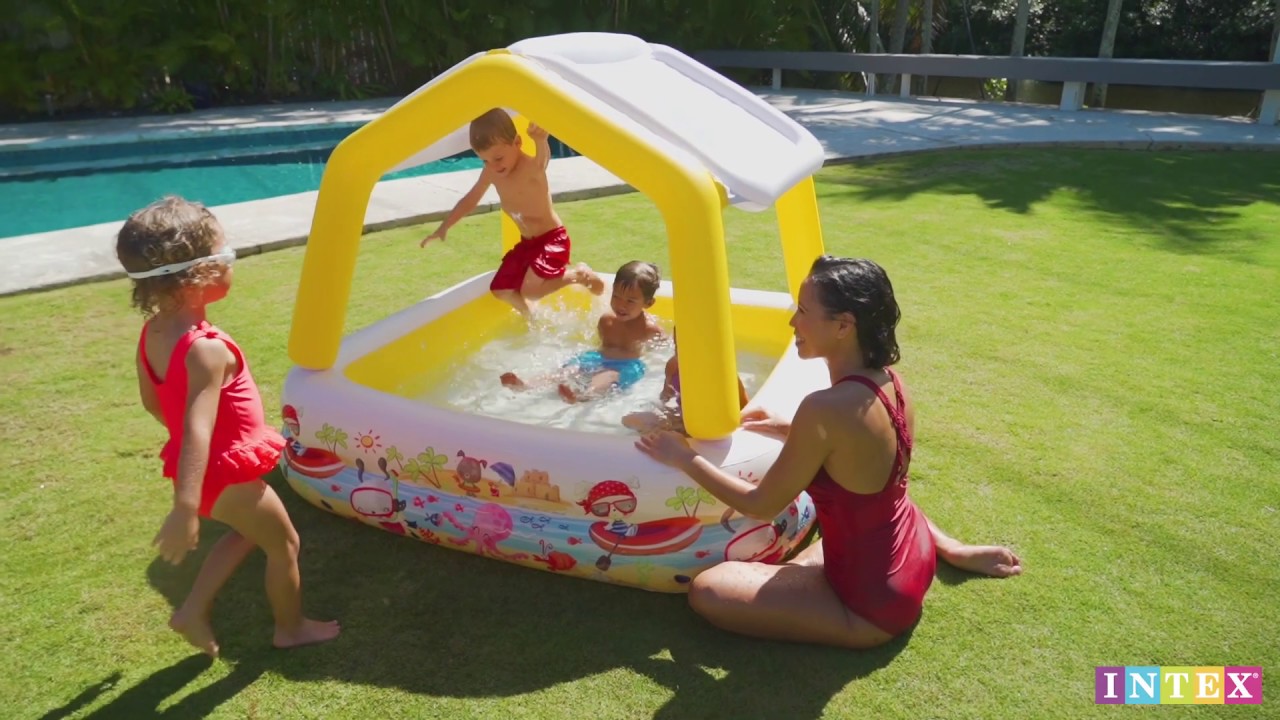 Intex Piscina hinchable infantil 2 aros (Amarillo)