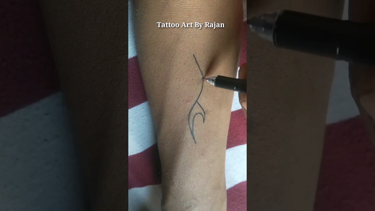 How to draw simple tribal tattoo