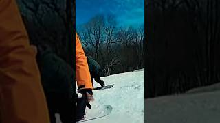 Carving  the slopes snowboarding shorts skiing sports