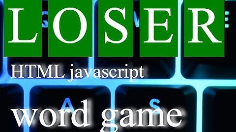 word guess for games HTML javascript #shorts