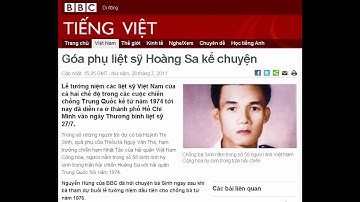28-07-2011 - BBC Vietnamese - Góa phụ liệt sỹ Hoàng Sa kể chuyện