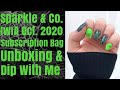 Sparkle &amp; Co | IWIA Subscription Bag | October 2020 | Unboxing and Dip With Me | Halloween Dip Nails