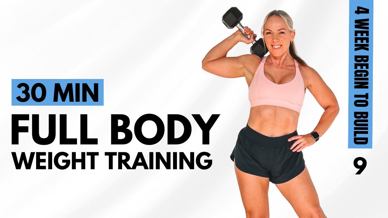 DAY 9 - FULL BODY Weight Training Workout | build muscle at home - YouTube