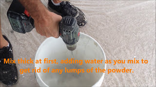 How to mix USG 20 minute quick setting type joint compound- Hot Mud