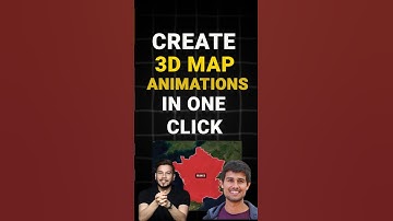 CREATE 3D MAP ANIMATIONS LIKE DHRUV RATHEE & NITISH RAJPUT | MAKE 3D MAP ANIMATION IN ONE CLICK