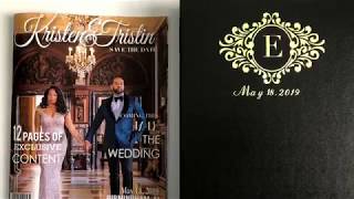 Custom Wedding Invitation Templates/ Magazine Invitations