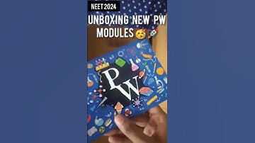Unboxing New PW Modules For Dropper Neet 2024 !!! #physicswallah