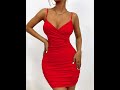 Sexy Dress Women Y2k V-neck Suspender Backless Bodycon Mini Dress Fashion Casual Club Party Dresses