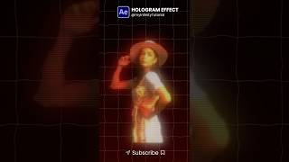Create Hologram Effect in After Effects | VHS Glitch Style | AE Quick Tips 40