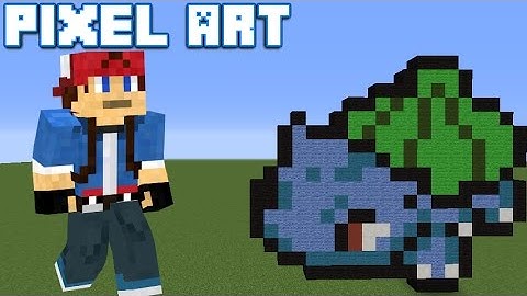 #001 "Bulbasaur" | Minecraft Pixel Art Tutorial