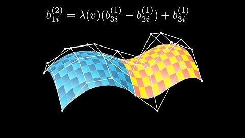Visualizing Composite Bezier Surfaces. Manim Animation