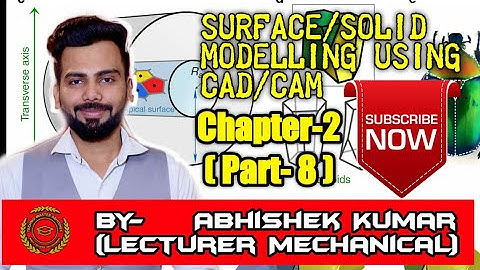 LECTURE-13#Surface/Solid Modelling Using CAD/CAM (CH.2,PART-8) #CAD/CAM#MECH.ENGG.4thSEM#UPBTE