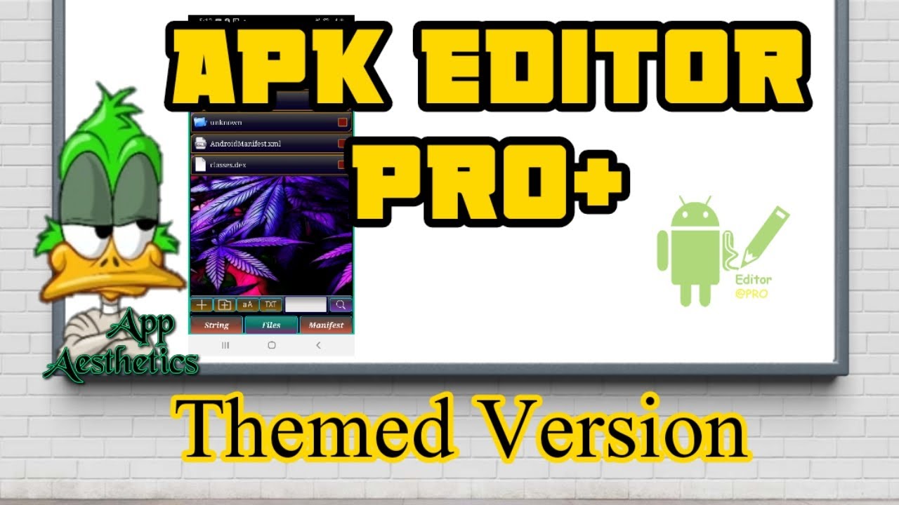 Apk Editor Pro Themes Version Download Link In Video Youtube