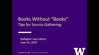 Books Without "Books": Tips for Source Gathering screenshot 3