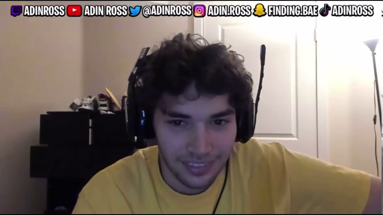 ADIN ROSS COMES OUT AS GAY! LIVE ON STREAM!
