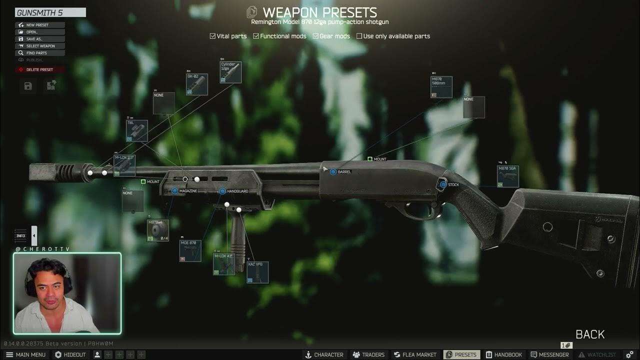 New gunsmith part 5 patch 0 14 remington 870 12ga mechanic quest