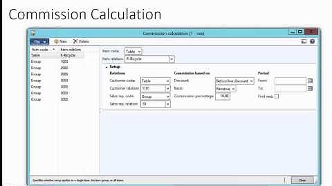 AX 2012 - Commissions