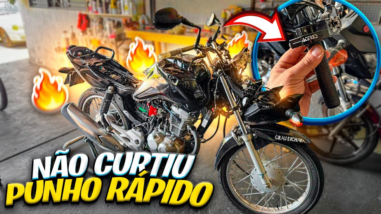 GANHEI UM PUNHO RÁPIDO ACERBIS - NAO GOSTOU DO PUNHO RAPIDO NAS ENTREGAS E PEDIU PRA TIRAR 😅