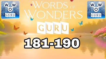 Words of Wonders Guru 181 182 183 184 185 186 187 188 189 190
