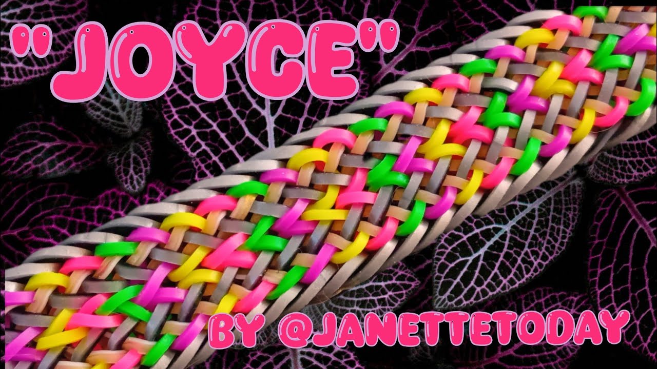 “Joyce” ~ Hook-Only, Rainbowloom Design  #33shintara33 #JoyceBracelet ##JanetteToday