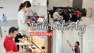 Kalabalik Ai̇le Yemeği̇mi̇z Yer Sofrası Kurdum - Balkonu Boyuyorum - Herşey Üst Üste Geldi