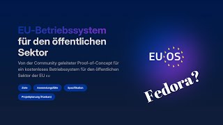 EU OS – an OS for the public sector based on Fedora #europe #linux