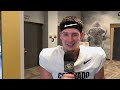 Mark Johnson and TE Zach Atkins meet after fall camp practice  | Buffalo Stampede: Colorado Football
