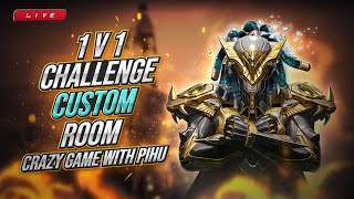 🔴Bgmi 1v1 TDM Room Live | Crazy Game With Pihu #1v1 #1v1tdm #1v1challenge #1v1custom #1v1roommatch