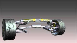 Bristol University Autodesk Inventor Professional 2011 CAD Front Suspension