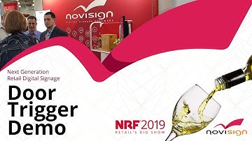 NoviSign at NRF 2019 expo, New York - IoT sensors in digital signage