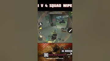 1v4 squad wipe Codm #callofdutymobile #battleroyale #shorts