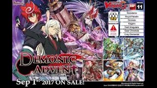 Cardfight Vanguard G: G Booster Set 11: Demonic Advent Box Opening