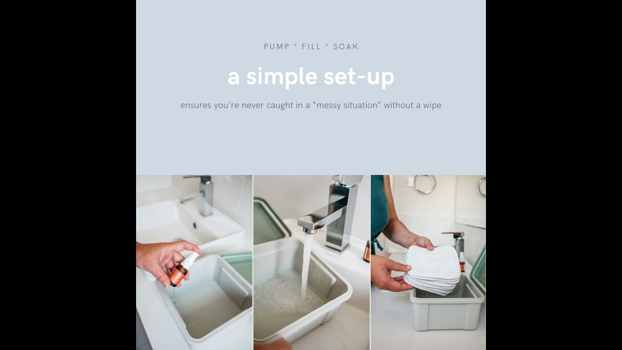 Here & After: Reusable Wipes System