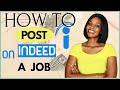 How to post a job offer on Indeed / Work from home