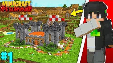 Minecraft PE Survival Series Ep 1 in 1.21 🔥 | Made OP Survival Base & Armour