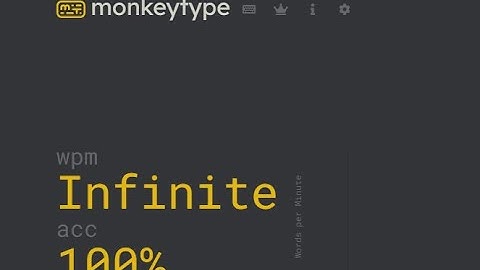 How To Get Infinite WPM On MonkeyType!