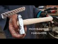 MAKING A BALL PEEN HAMMER USING A FEW AVAILABLE TOOLS BY CAMBODIAN BLACKSMITH