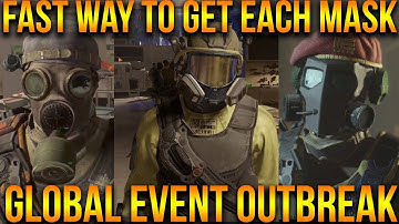 GLOBAL EVENT OUTBREAK | FAST WAY TO GET ALL OUTBREAK MASKS | FULL GUIDE | THE DIVISION