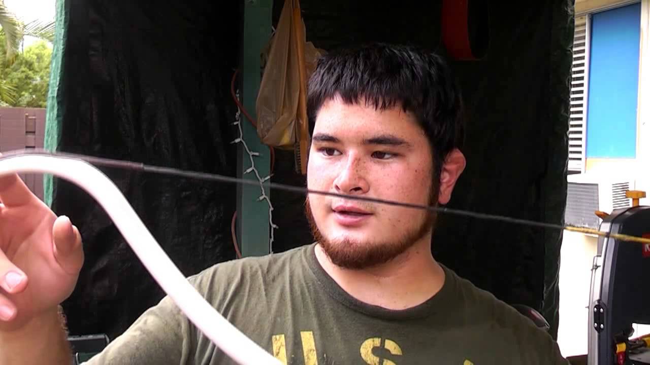 How to Make a Reinforced PVC Youth Recurve Bow Part 3 YouTube