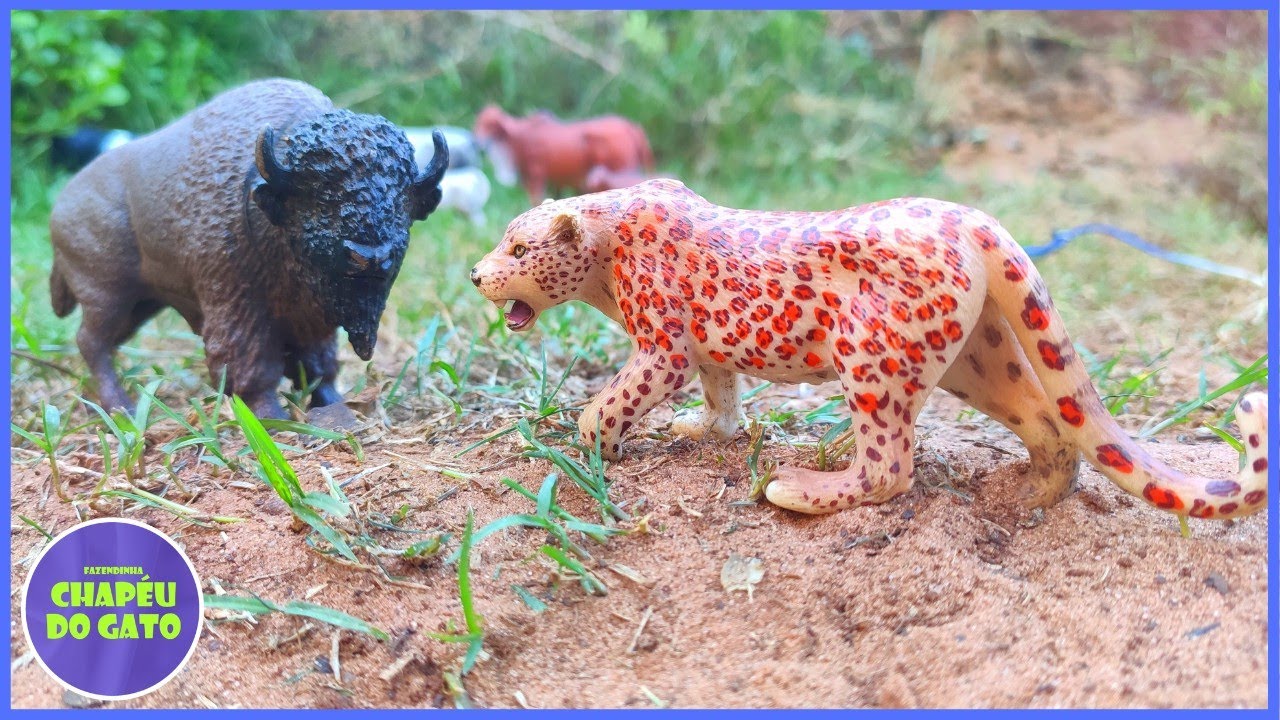 Fazenda de Brinquedo INCRÍVEL: O BISÃO ENFRENTOU A ONÇA E SALVOU O BEZERRO