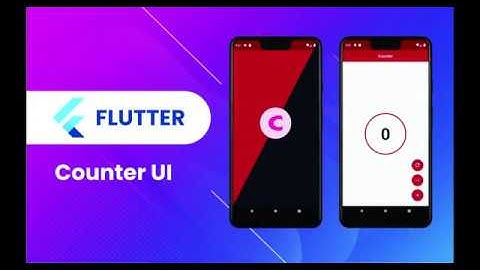 Flutter UI | 04 | Counter UI | Text, FloatingActionButton, Timer, CustomPaint, Image | Speed Code