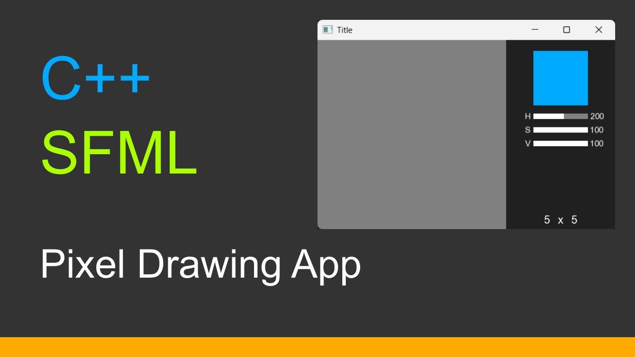 C++ SFML 3 | Pixel Drawing App - YouTube